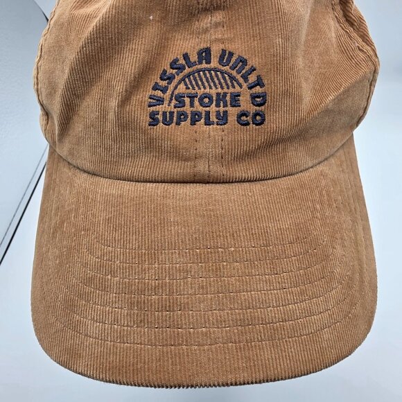 Vissla United Stoke Supply Co Corduroy Hat Adjustable Brown Unisex Retro Design - Picture 9 of 9